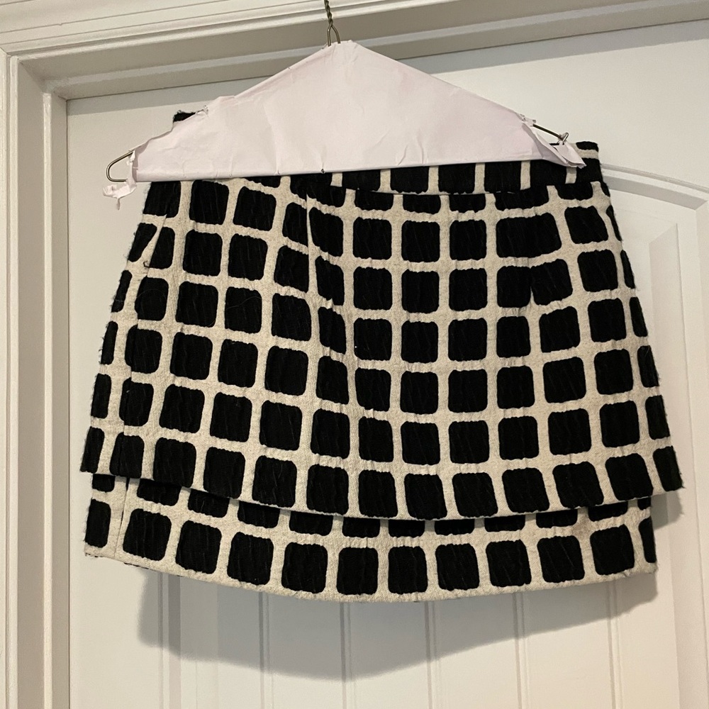 tracy reese new york black and white skirt size 4